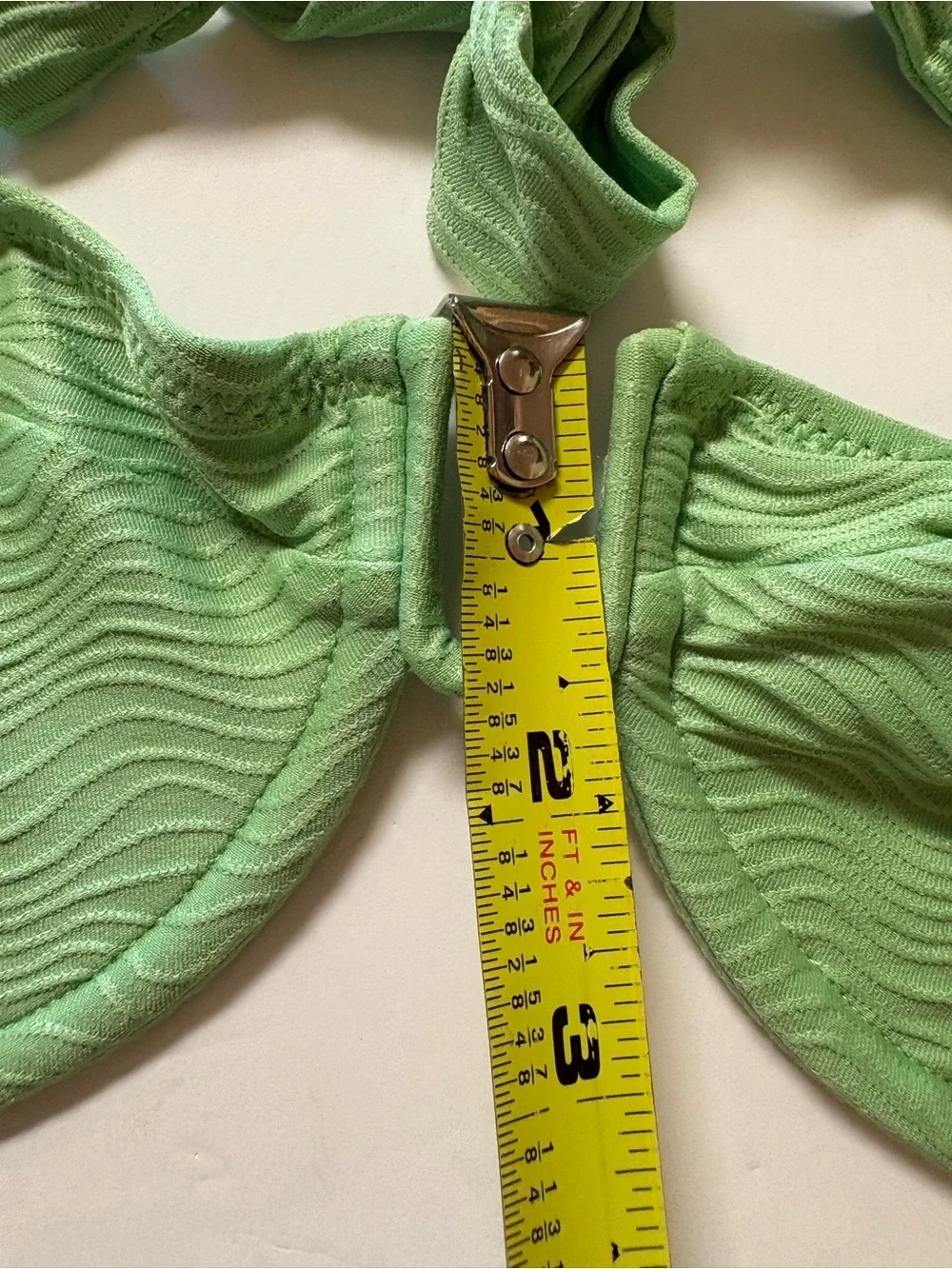 Monday Swimwear Mint Green Textured Underwire Bikini S/P